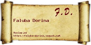 Faluba Dorina névjegykártya
